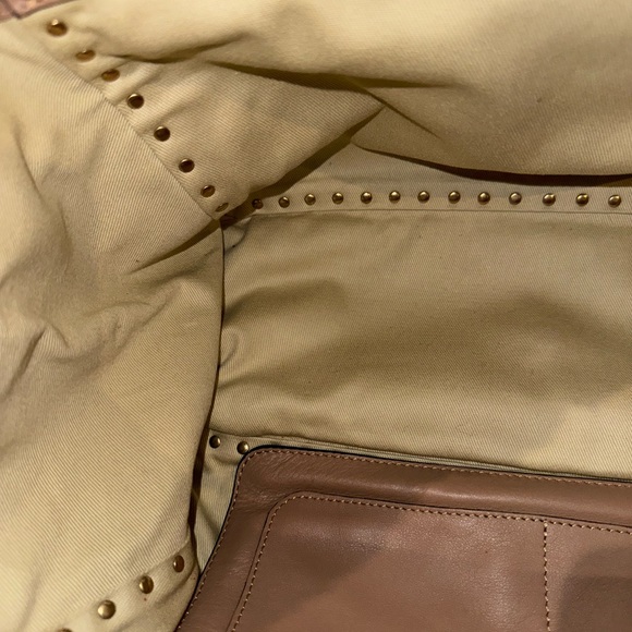 Valentino Garavani Beige Rockstud Tote - Picture 9 of 10